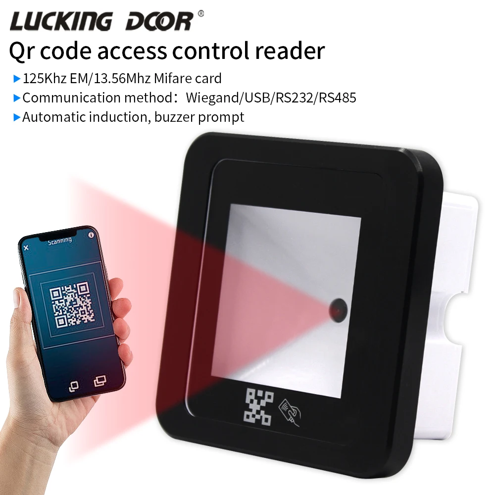 DC12V-125Khz-13-56Mhz-RFID-Barcode-2D-QR-code-Reader-Access-Control ...