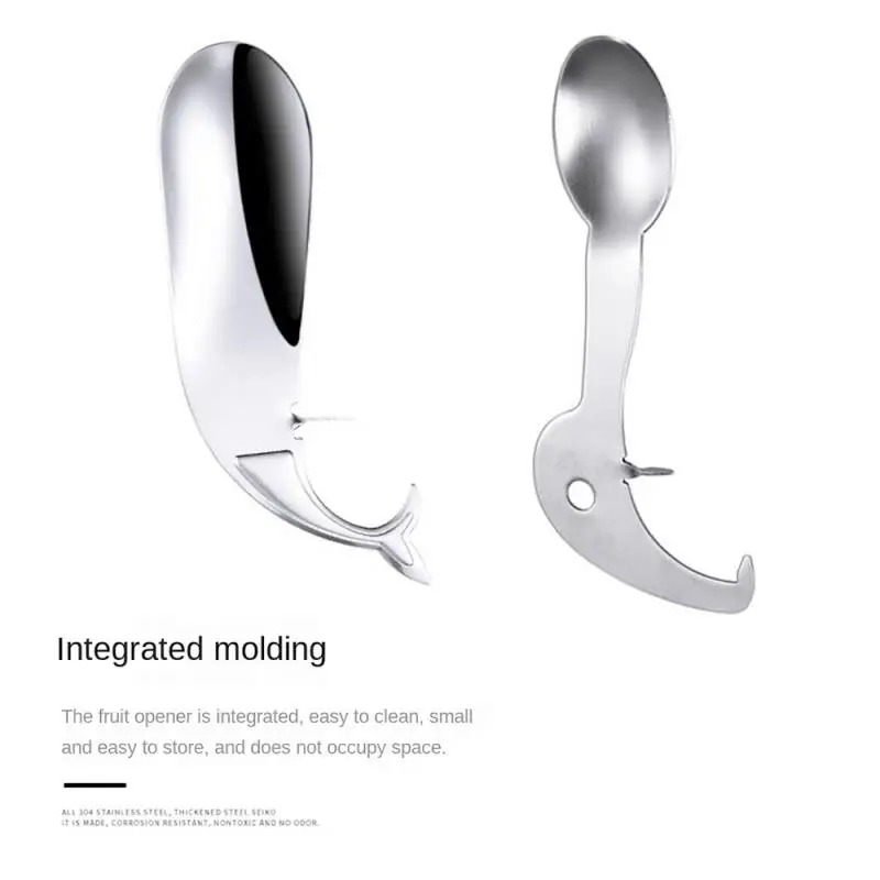 1/3/5PCS Fruit Sheller Portable Stainless Steel Opener Shell Opener Corrosion-resistant Kitchen Gadgets Small Size Spoon
