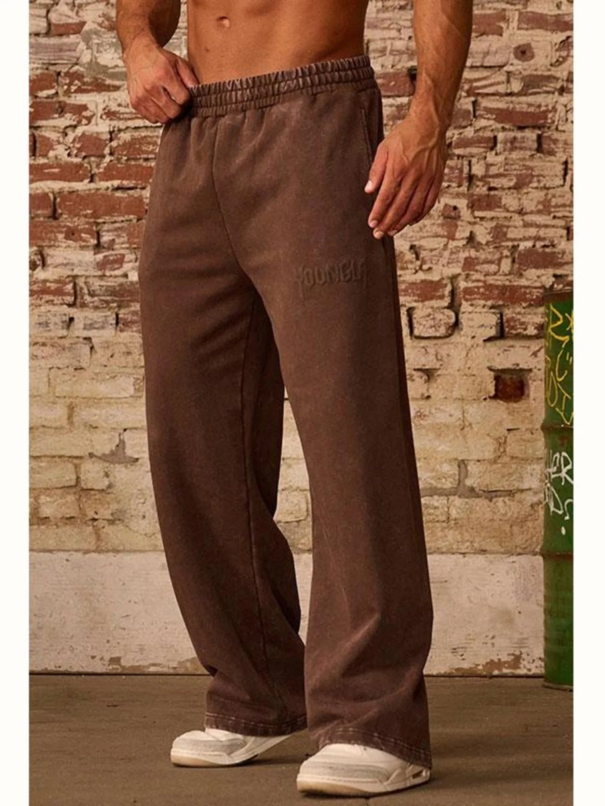 Loose Spor Trousers Casual Versatile Trendy Sweatpants Running Straight Leg Spring Autumn Pattern ex Long Pants