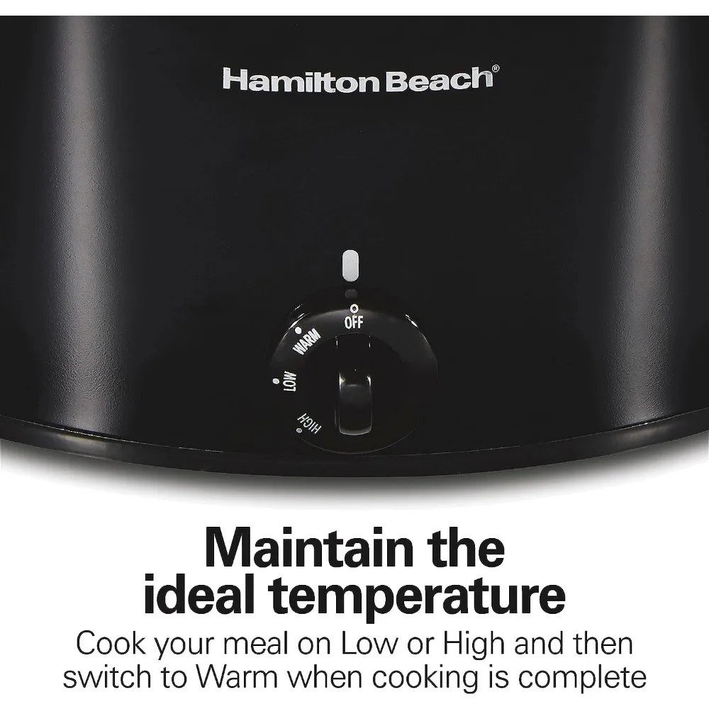 Buy our best brand online Hamilton Beach 10 Quart Slow Cooker Black, crock pot 10 qt