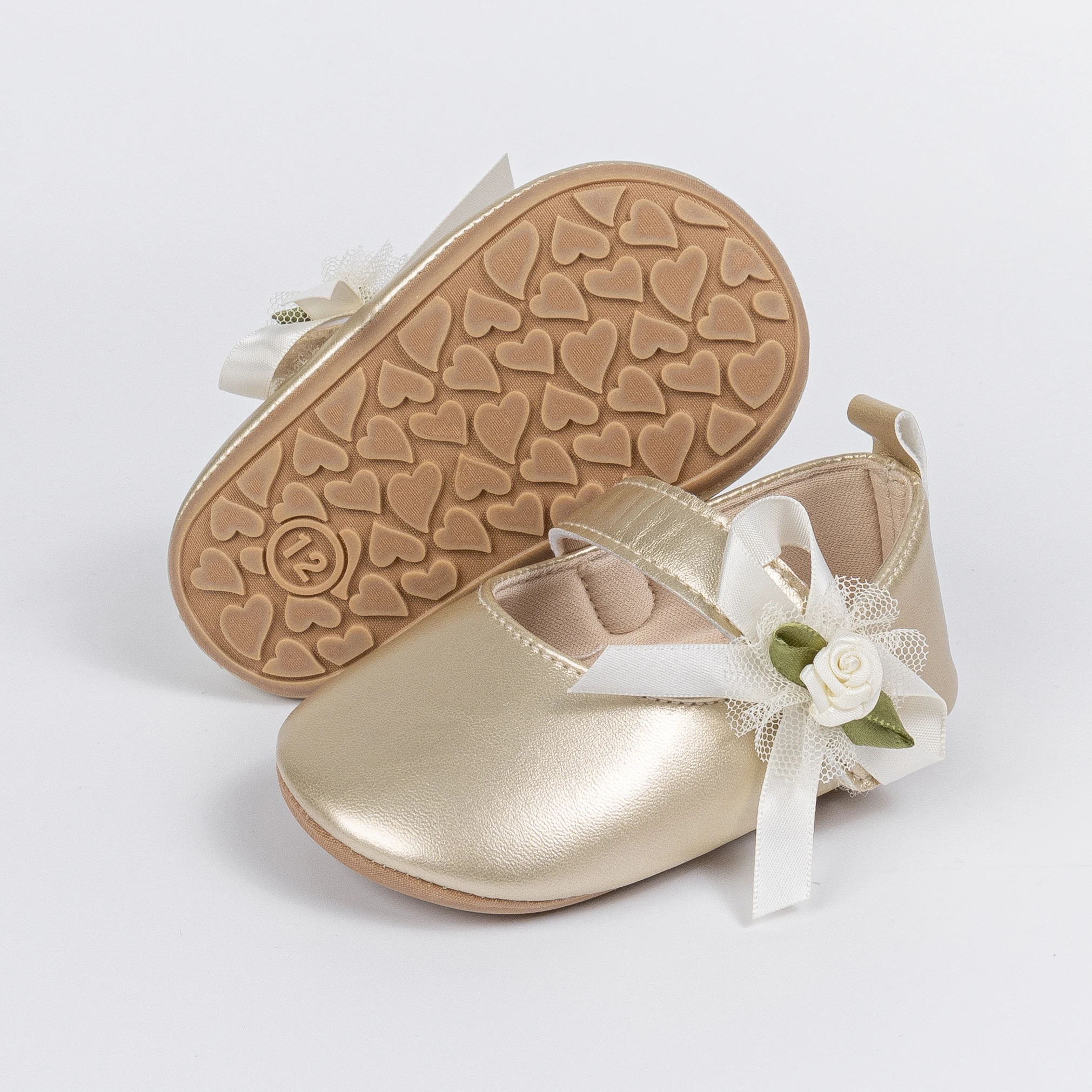 KIDSUN Butterfly Baby Girl Dress Shoes Newborn Anti-Slip Soft PU Leather Shoes Party School Wedding Princess Baby Girl Shoes 5