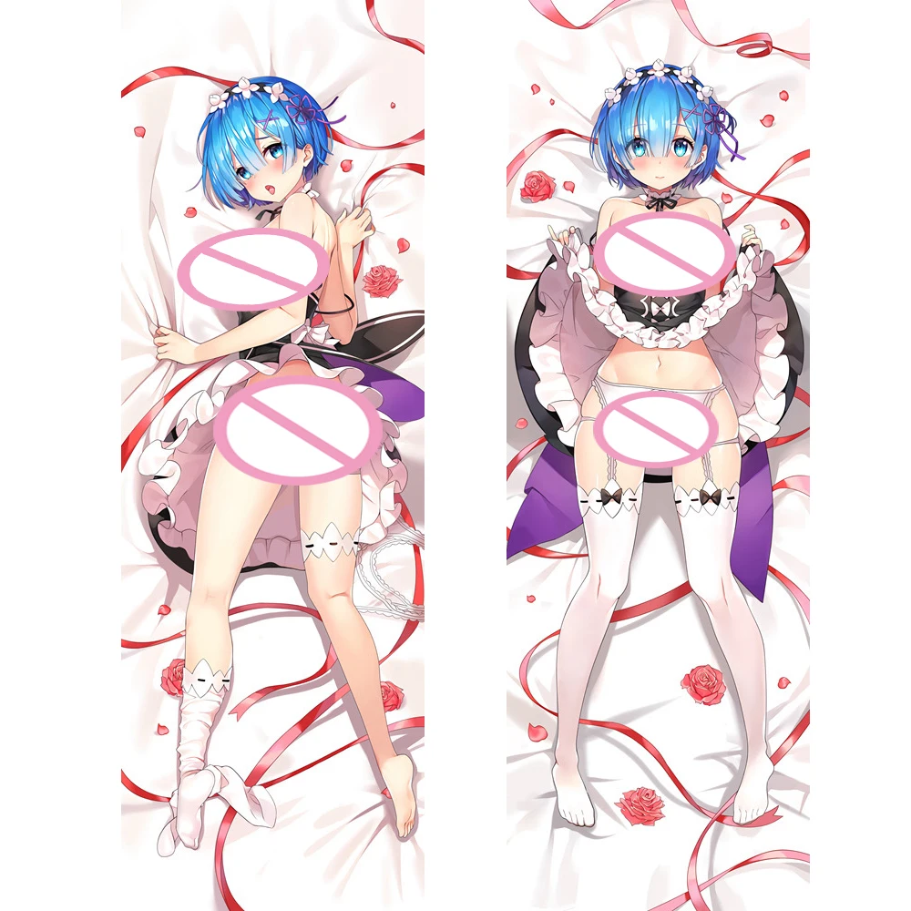 

Re:Life in a different world from zero Rem Ctustom Design Whole Body Dakimakura Pillowcase Sexy Girl Anime Split Leg with Hole P