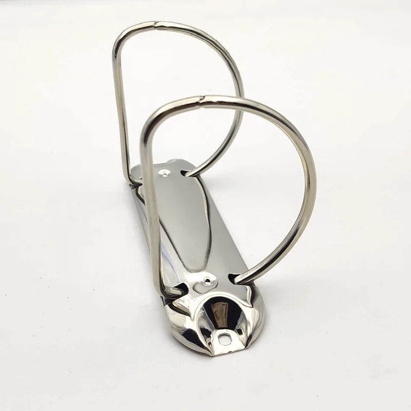65mm D Shape Binder Clips DIY Notepad Metal Binder Clip Loose-leaf File Folder Binding Hoops 2 Rings Notebook