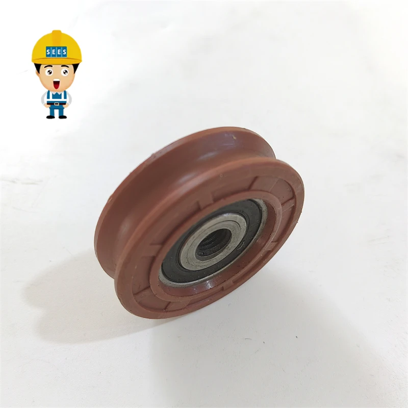 SEES 56*16 mm Bearing 6202 Elevator Door Hanging Rope Roller For Selcom