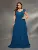plus size V-neck double layer lotus sleeve chiffon full skirt Evening gown Ball dress Party dress Bridesmaid dress