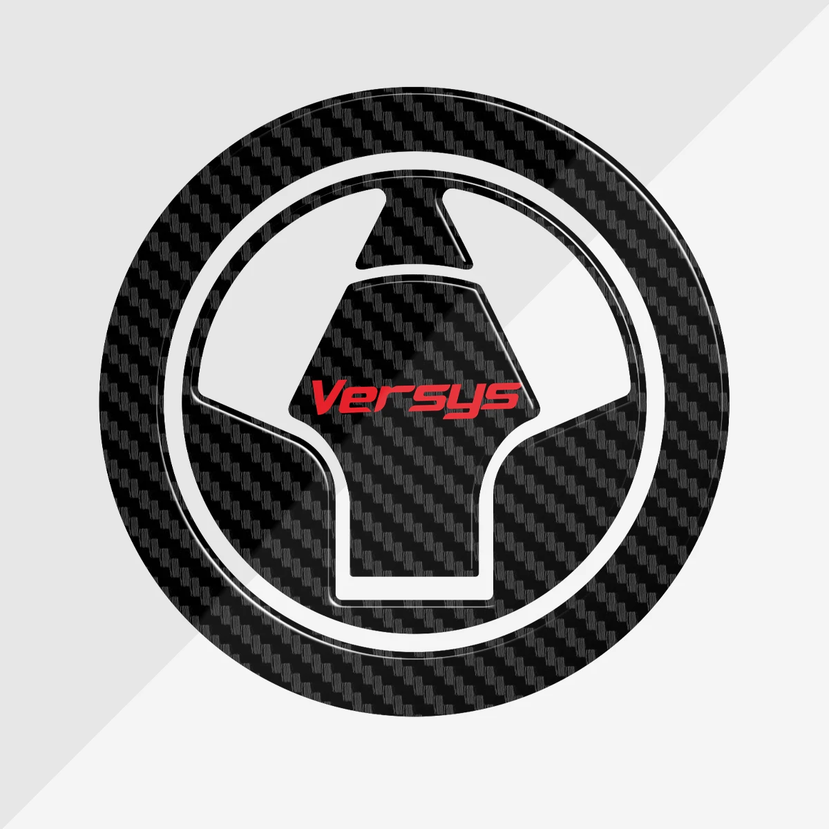 3D Carbon Fiber Tank Pad Gas Cap Decal Protector Cover For Kawasaki VERSYS650 VERSYS1000 2007-2017 2008 2009 2010 2011 2012 2013 car sun visor sunshade for subaru forester 2009 2010 2011 2012 2013 92011sc022lo gray right passenger front sunvisor cover shade