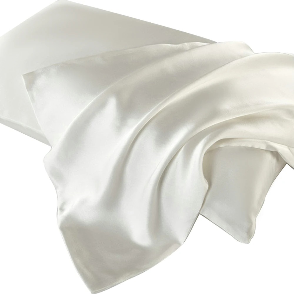 Luxurious Double-Sided Pure Silk Pillowcase with Hidden Zipper – Premium Mulberry Silk for Healthy Skin and Restful Sleep