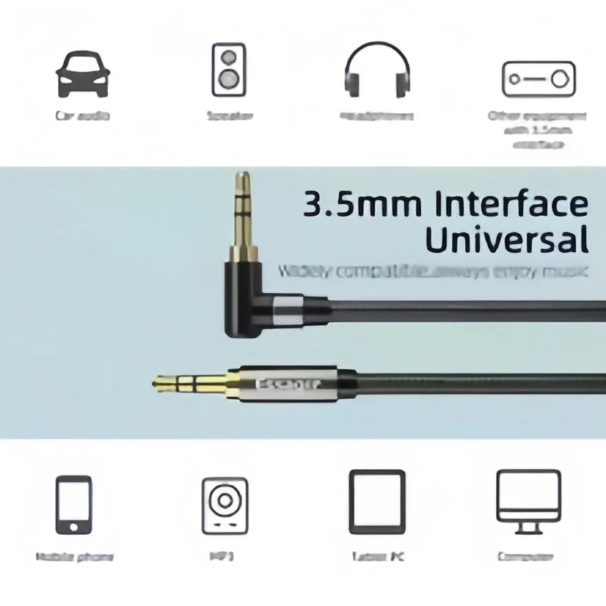 AUX Cable 3.5mm Jack Audio Cable For Speaker Wire Headphone Car 3.5mm Jack Hifi Aux Adapter Cord For Xiaomi Samsung