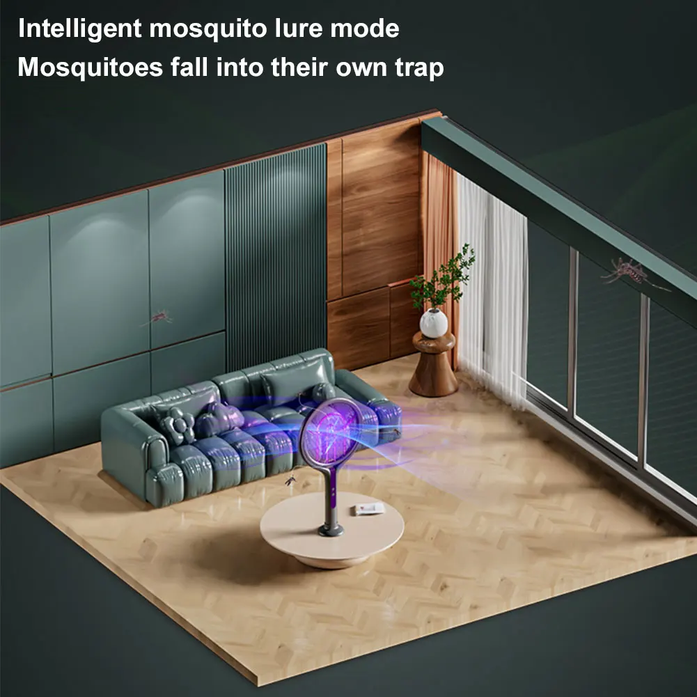 Electric Mosquito Killer Lamp And Foldable Bug Zapper Racket_voghion.com
