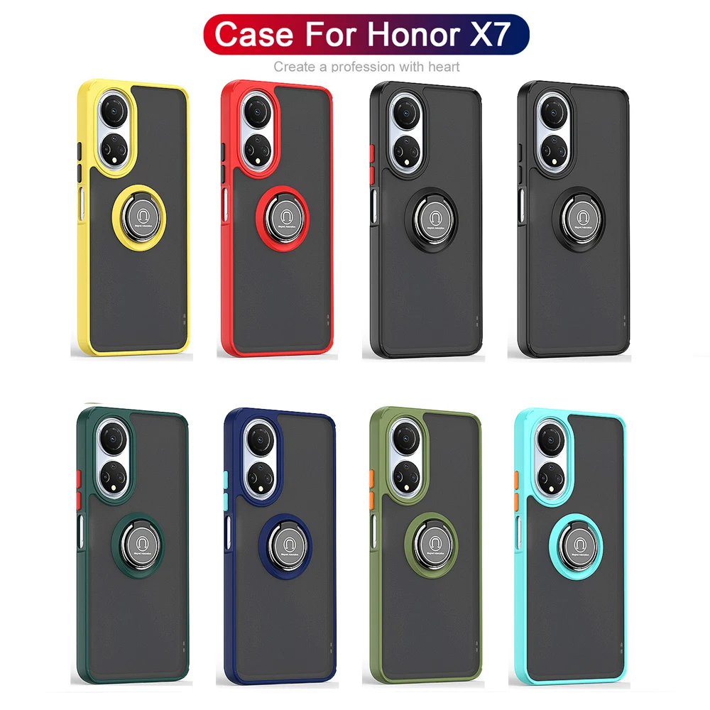 KEYSION, funda de teléfono transparente mate a la moda para Honor X7 50, funda trasera transparente a prueba de golpes para Huawei P50 Pro Nova 9_voghion.com