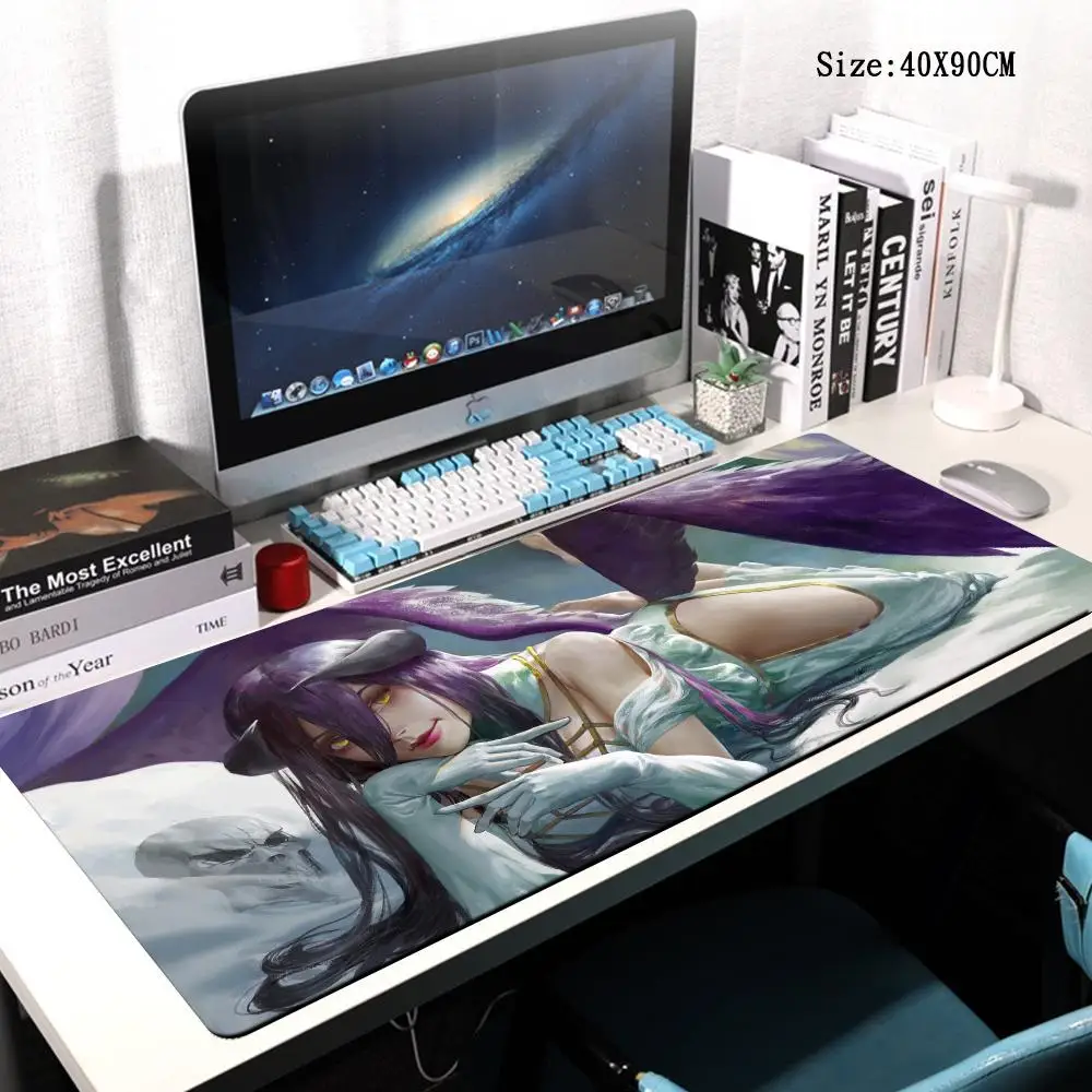 thumbnail image 1 of Albedo alfombrilla de ratón grande Anime Overlord Pc Gamer gabinete teclado Mausepad accesorios de Juegos de ordenador alfombra de mesa alfombrilla de escritorio alfombrilla para ratón, 1 of 5