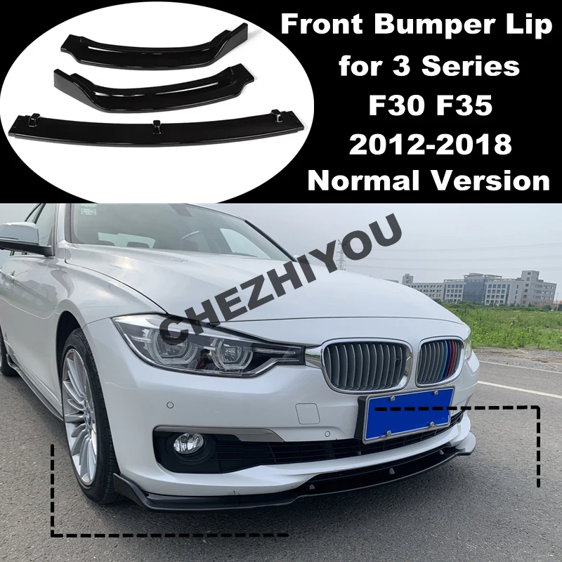 

Car Front Bumper Lip Diffuser Spoiler Protector Cover Guard Deflector Lips for BMW 3 Series F30 F35 Normal Version 2012-2018