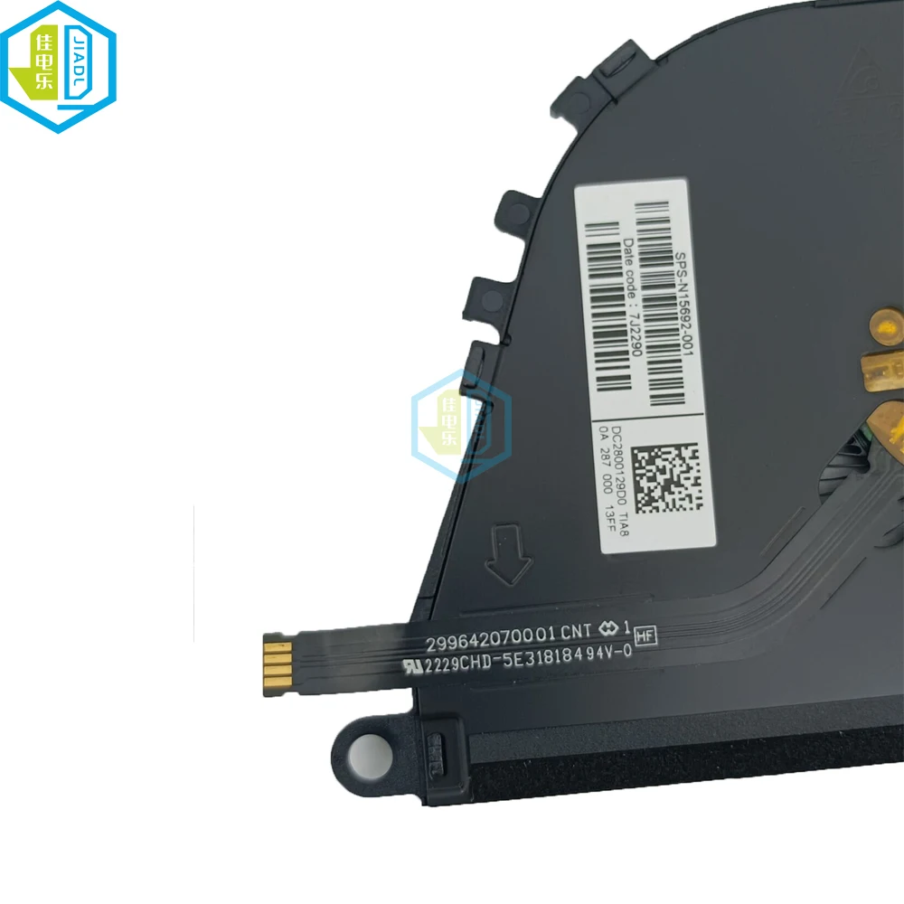Notebook pc Fan Cooler para hp Envy X360 13-bf 13-bf000 2-em1 Tpn-c161 N15692001 Nd75c4421j01 Cpu Laptop Cooling Fãs Esfriar - Imagem 3