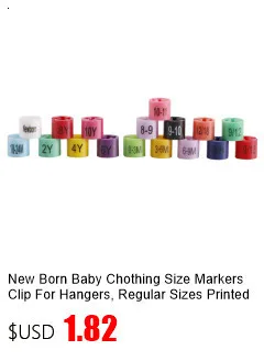 Description Picture 5 of item2XS-8XL Clothes Hanger Size Snap Black White Coding Garment Size Markers Assortment Gripper Tag Marker Circel Clip