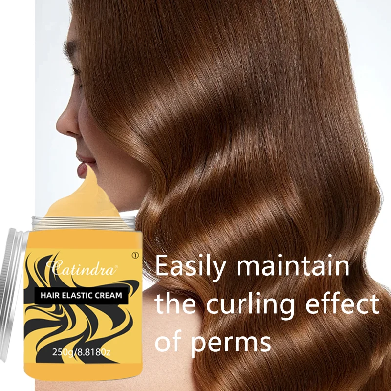 Hair Elasticity Cream Moisturizing Anti Curling Elastic Styling Enhancement Used for Curling Styling Hair Conditioner