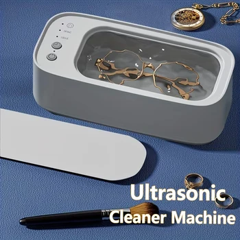 Ultrasonic Cleaner Machine Portable 450ML Jewelry Glasses Cleaning 45KHZ Ultrasound High Frequency Ultrasonic Cleaning Bath 1