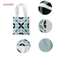 Custom-made Canvas Coth Tote Fabric Lunch Shopping Storage Bag, Home Storage & Organization, 33x37cm 2