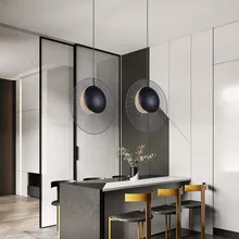 

Minimalist Modern Pendant Light Bedroom Black Led Pendant Light Dining Room Table Decoration Bedroom Pendelleuchte Lights HX50NU