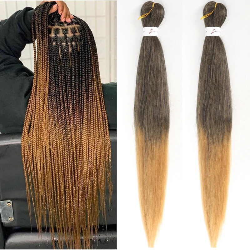 

Синтетические Черные предварительно растянутые плетеные волосы, 2 упаковки, плетеные удлинители волос, 26 дюймов, плетеные волосы Kanekalon