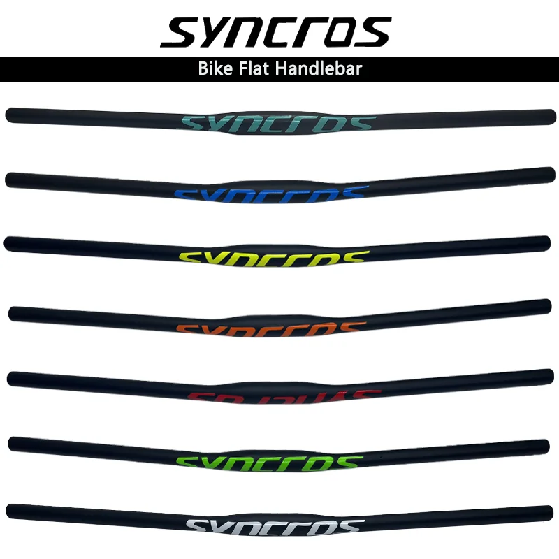 

Фрейзер SL Syncros-красочное углеродное волокно MTB велосипедный руль, плоский, Rise, BMX, горный велосипед 31,8*660/680/700/720/740 мм