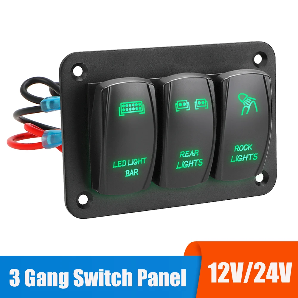 24V-12V-Switch-Panel-3-Buttons-Car-Light-Toggle-Circuit-Breaker-Auto ...