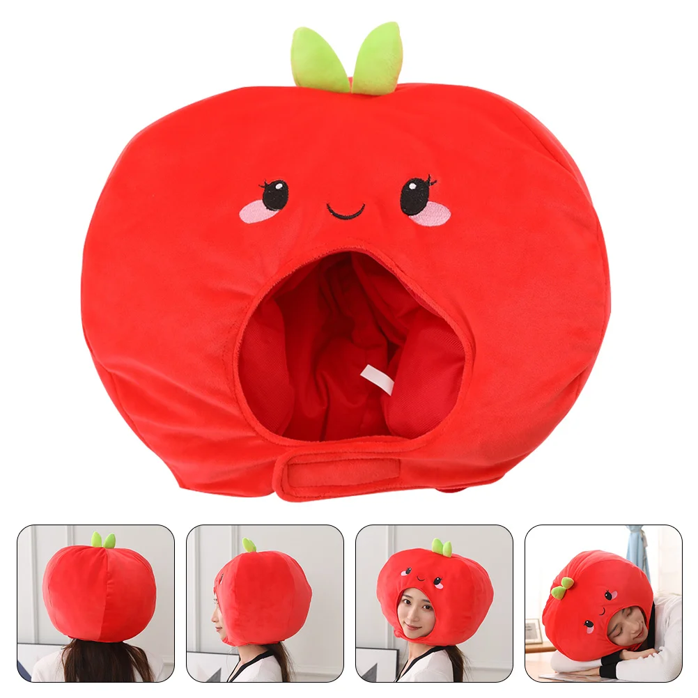 

Funny Party Hat- Shaped Costume Plush Novelty Fruits Headgear for Carnival Party Hood Hat