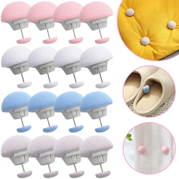 4/6/8PCS BedSheet Quilt Clip Duvet Cover Blanket Textiles Fix Buckle One Button Unlock Anti Slip Grippers Home Storage Accessory