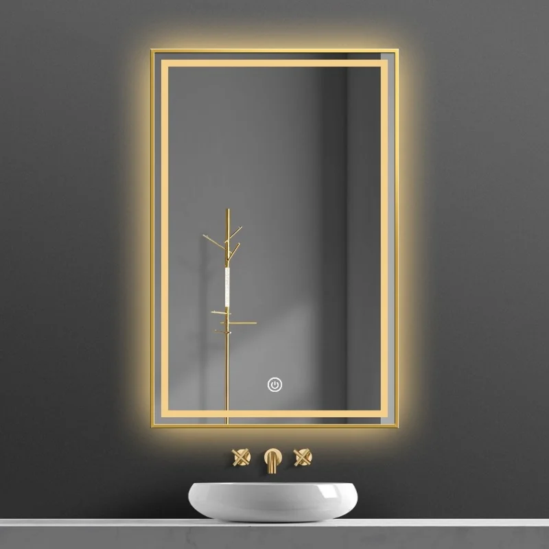 

Rectangle Led Bathroom Mirror Light Vanity Smart Bathroom Mirror Vanity Frameless Magnifying Specchio Bagno Household Products