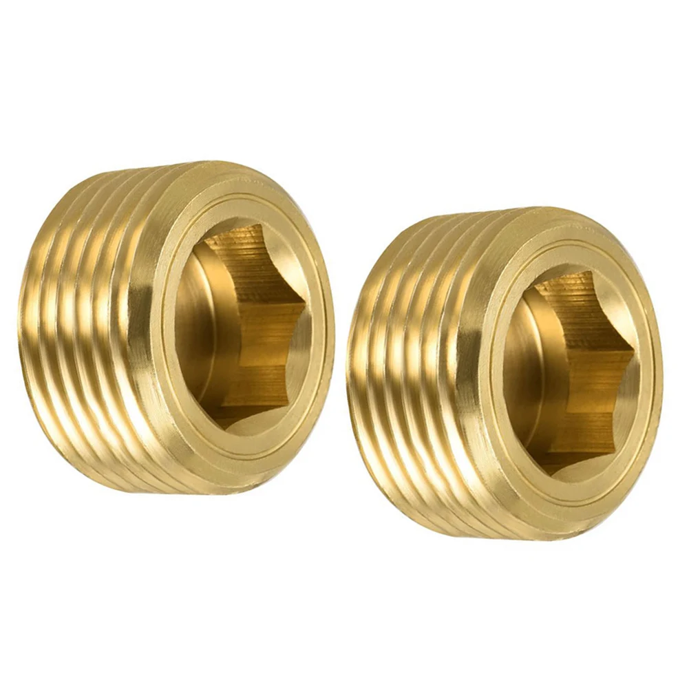 

Widely Used Yellow Air Internal Head Socket Brass Pipe Plug Pneumatic And Hydraulic Systems Suitable For Water
