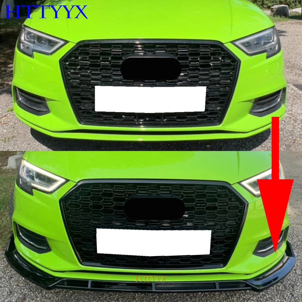 Car Front Bumper Splitter Lip Diffuser Body Kit Spoiler Guard For AUDI A3 8V S-Line S3 Standard Version 2014-car bumper spoiler,bumper lip,bumper strip,bumper lip decoration,front bumper decoration