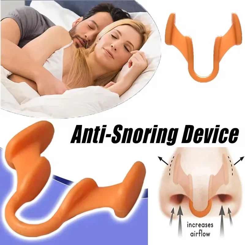 Silicone Nose Clip Anti Snoring Nasal Dilator Stop Snore Aid Improve Sleeping Rhinitis 1Pcs