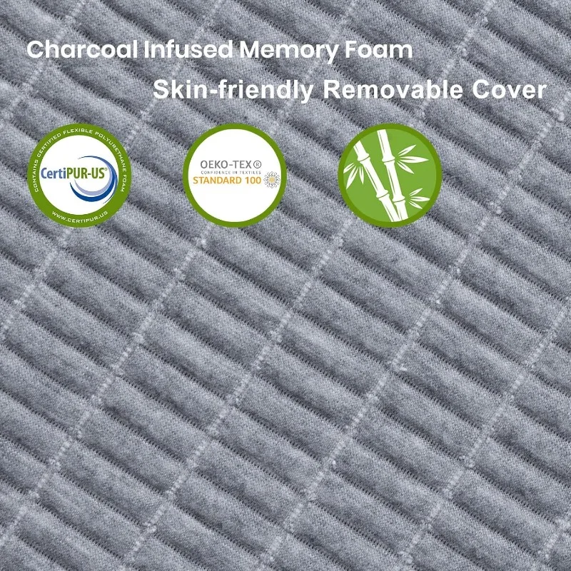 4 Inch Extra Firm Mattress Topper Twin, Firm Memory Foam Mattress Topper for Pressure Relief, Pad with Removable