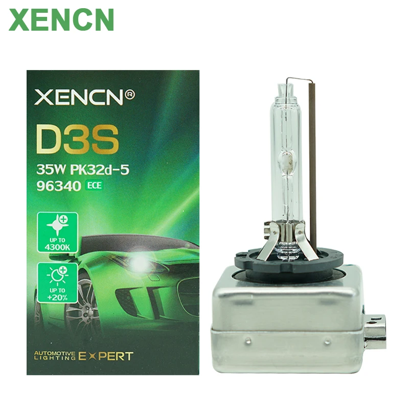 

XENCN HID D3S 35W Xenon 4300K Standard White Light Original Car Bulb PK32D-5 OEM Quality ECE D3 96340 Auto Lamp, 1x