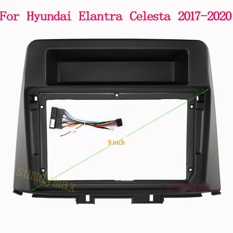 

Рамка для автомагнитолы, 9 дюймов, 2 Din, для Hyundai Elantra Celesta 2017-2020