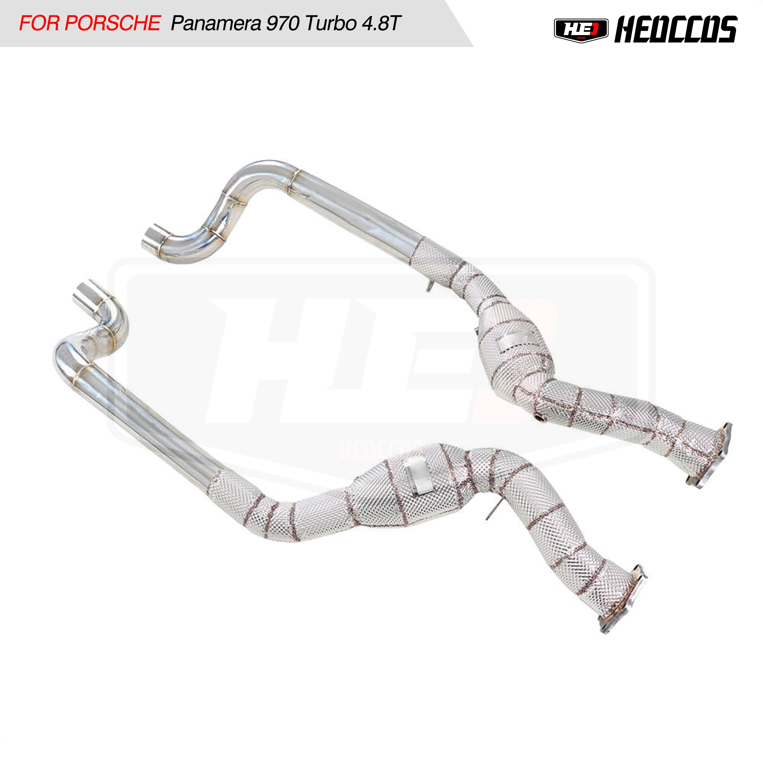 Tubo Di Scarico Del Catalizzatore Ad Alte Prestazioni Heo Di Alta Qualità Per Accessori Esterni Porsche Panamera 970 Turbo 4.8T