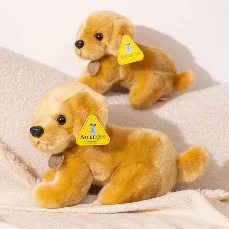 LotFancy Golden Retriever Perro De Peluche 65 Cm Juguete De Peluche Grande Para Niños, Mascotas Para Fiestas De Cumpleaños, Acción De Gracias, Navidad, Color Beige