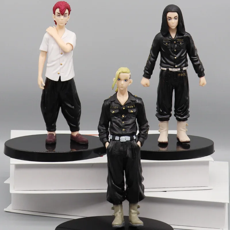 Tokyo Revengers Anime Figure Hanagaki Takemichi Mikey Draken Matsuno Chifuyu Baji Keisuke PVC Action Figure Model Doll