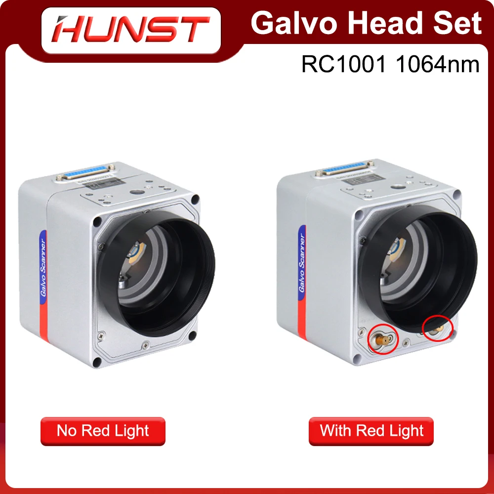 

HUNST Fiber Laser Scan Galvo Head Set SINO-GALVO RC1001 1064nm Apeature 10mm Galvanometer Scanner with Power Supply.