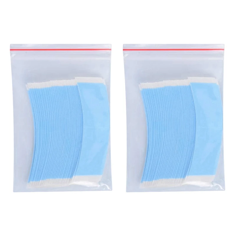 

216Pcs Blue Strong Double Side Tape Extension Wig Tape Fixed Tape Arc Double Sided Tape For Toupee Lace Wig Adhesive
