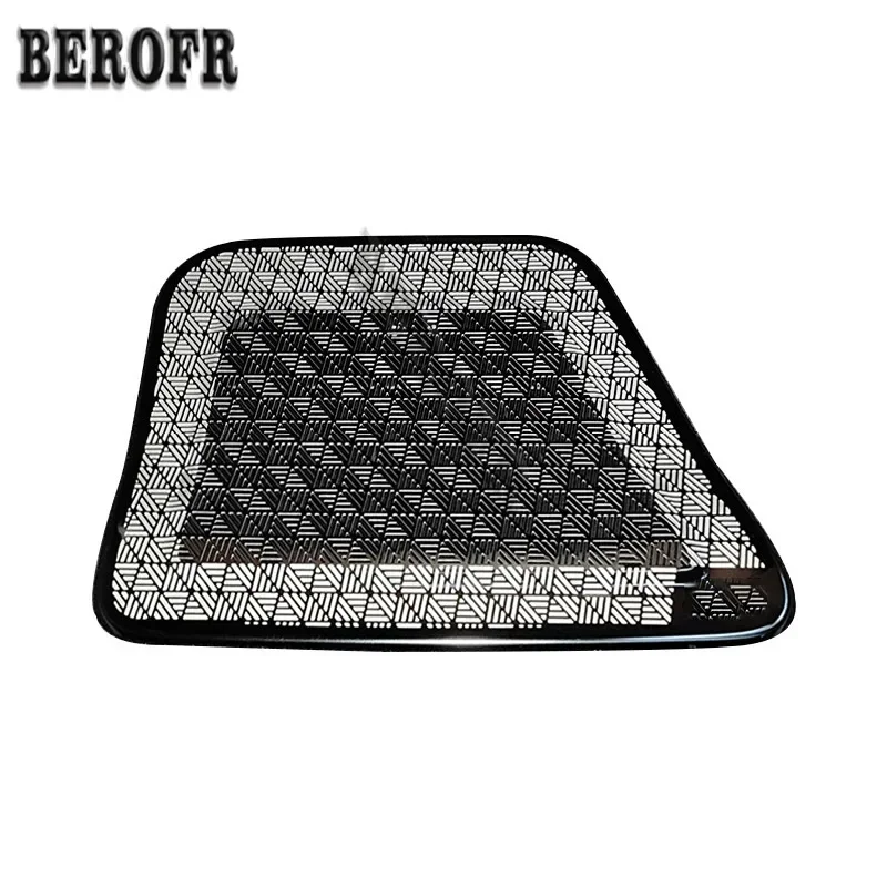 Black titanium 2-piece set Air Outlet Mask Under Seat Vent Protection Cover For BMW 7 series G70 i7-M
