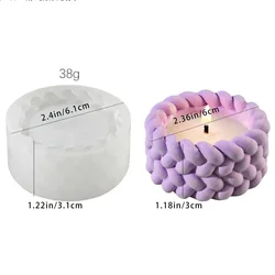 Hemp Rope Candle Holder & Succulent Flower Pot Silicone Mold for DIY Crafts and Home Decor (Twine candle holder)