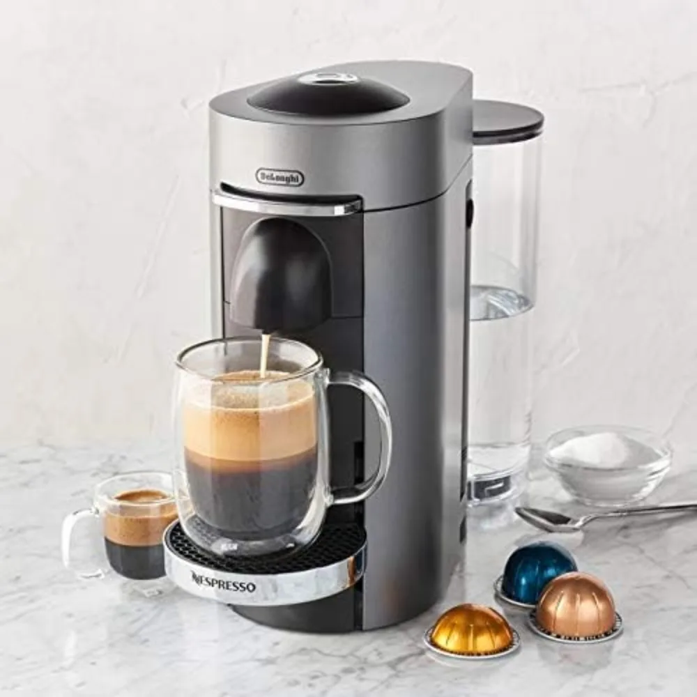 Deluxe Coffee and Espresso Machine, With Milk Frother, Maker Capsules Italian Capsule Kitchen Appliances Home