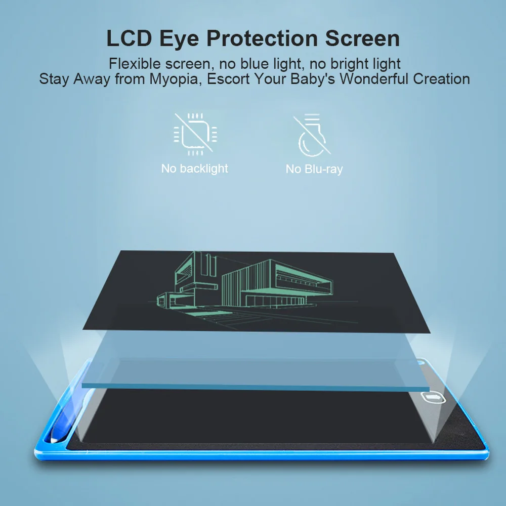 8.5/10/16 Inch lcd Writing Tablet For Kids Graffiti Drawing Board Toys for Education Handwriting Painting Pad Children's Gifts 4