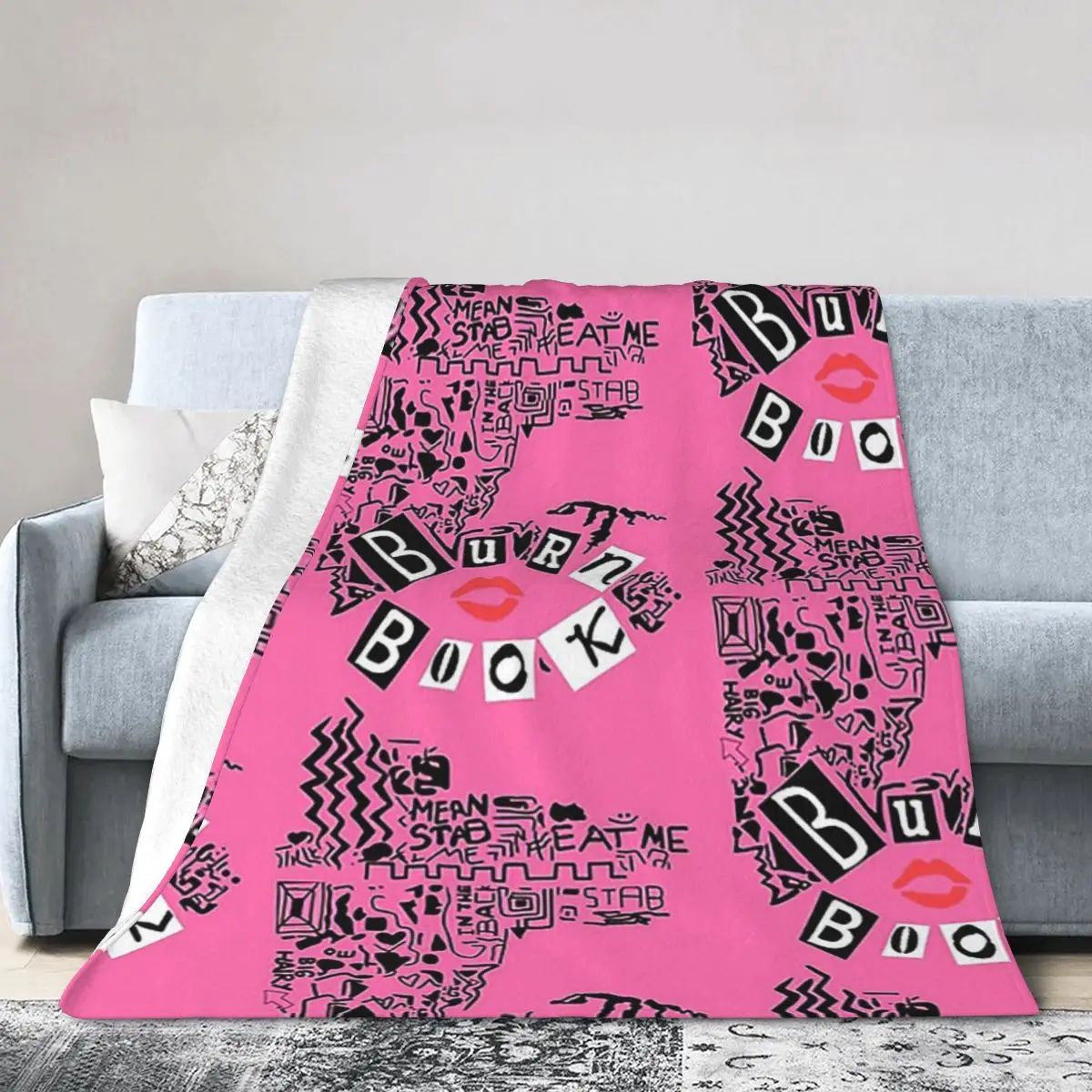 Burn Book Mean Girls Fleece Blanket  Girls fleece, Fleece blanket, Girl  blankets