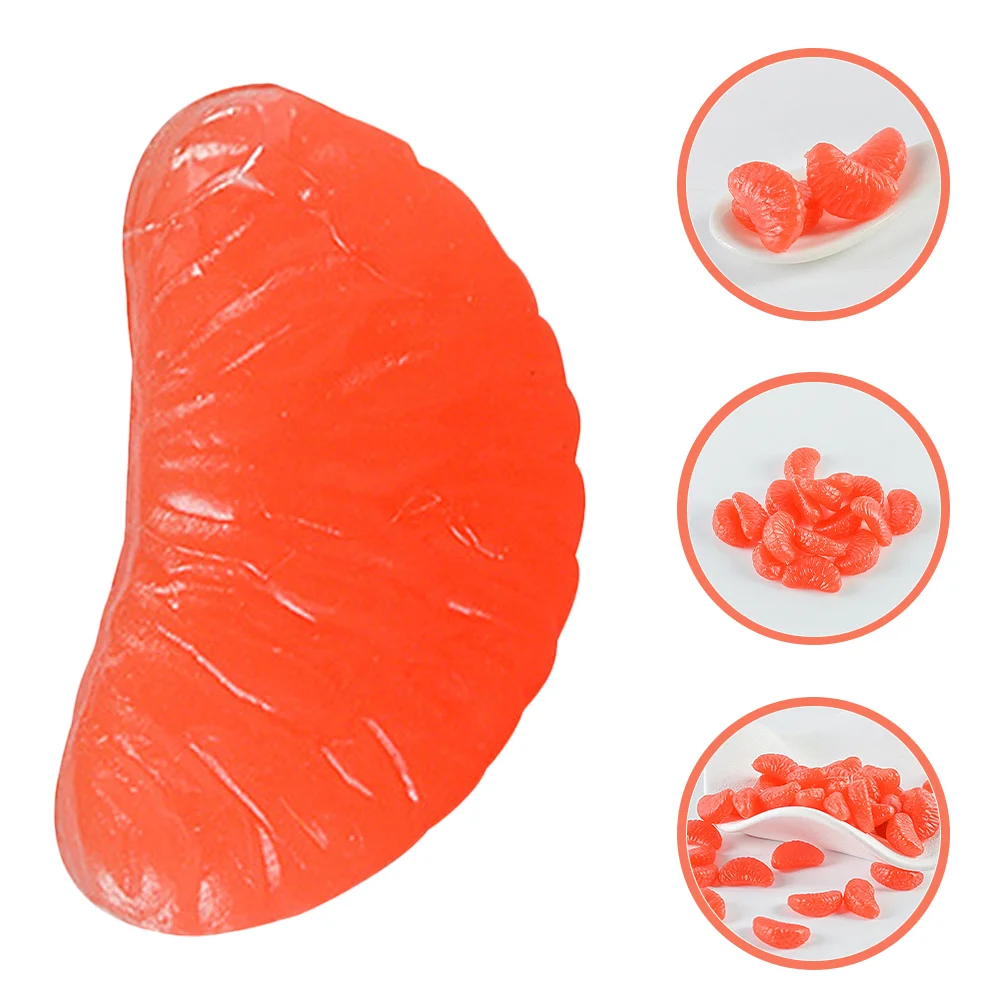 

30 Pcs Grapefruit Segment Decor Tiny Simulation Slices Creative Phone Case Charms DIY Crafts Supply for Jewelry Making