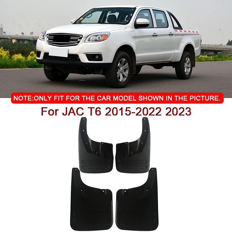

For JAC T6 2015-2021 2022 2023 Car Styling ABS Mud Flaps Splash Guard Mudguards MudFlaps Front Rear Fender Auto Accessories