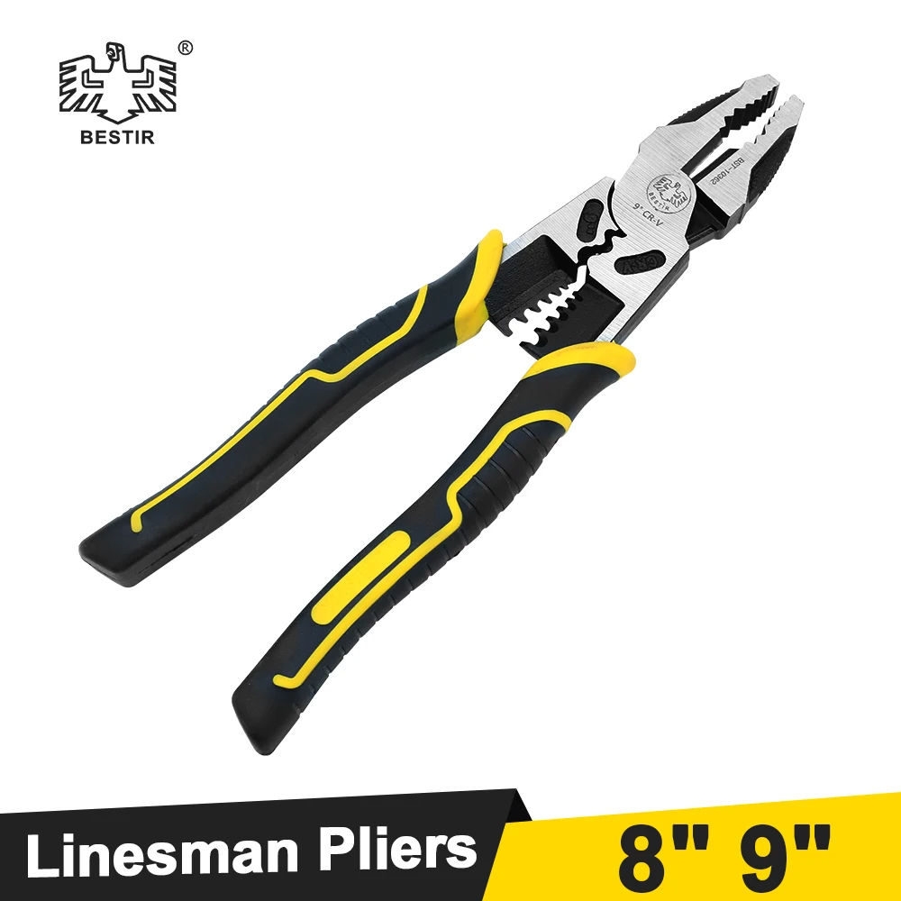 3 PIECE PLIERS SET (1) 8 IN LINESMAN PLI