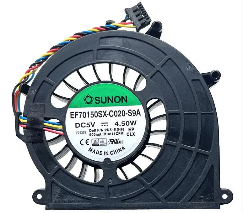 

SUNON EF70150SX-C020-S9A DC 5V 4,50 W 4-проводной охлаждающий вентилятор