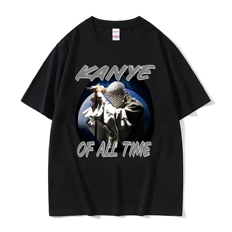 Rapper Kanye West Hip Hop Artist T Shirt New Music Album Vultures Magliette Uomo Donna Retro Hip Hop T-Shirt Harajuku Streetwear