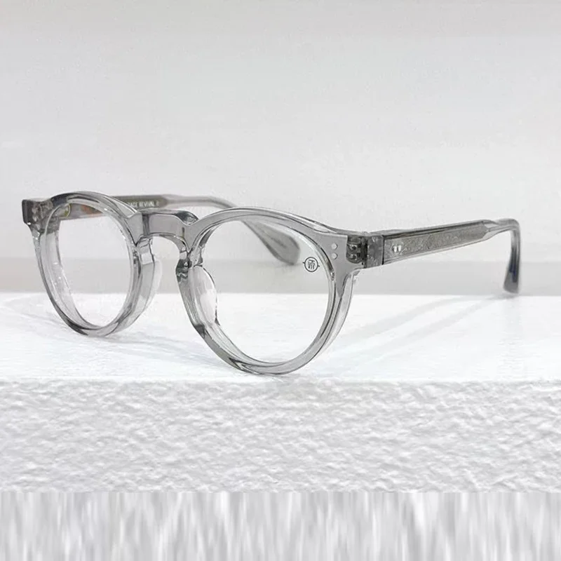 

Top Quality JAPAN Brand Acetate Glasses Frame Men Handmade Round Optical Eyewear Myopia Women Prescription TVR 530 Eyeglasses